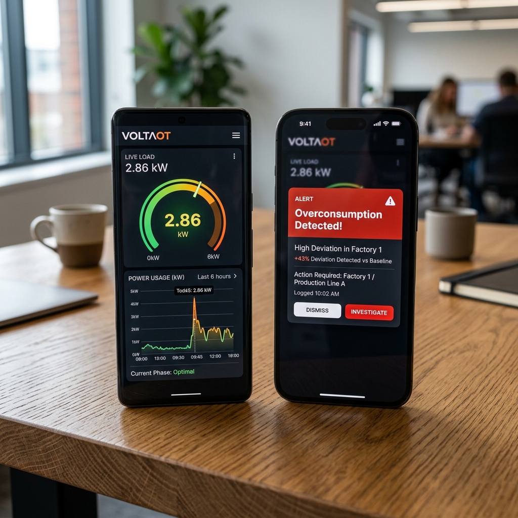 VOLTAOT Mobile Application Screenshots